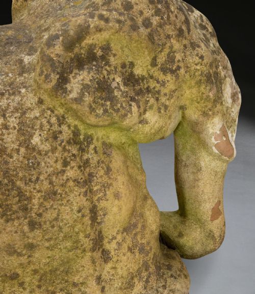EARLY 20TH CENTURY TERRACOTTA ELEPHANT SCULPTURE - ADDITIONAL PHOTO 12