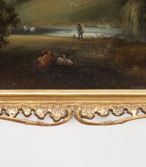 19TH CENTURY COUNTRY HOUSE OIL ON CANVAS - ADDITIONAL PHOTO 5