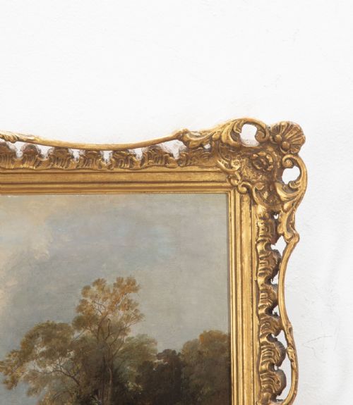 19TH CENTURY COUNTRY HOUSE OIL ON CANVAS - ADDITIONAL PHOTO 7