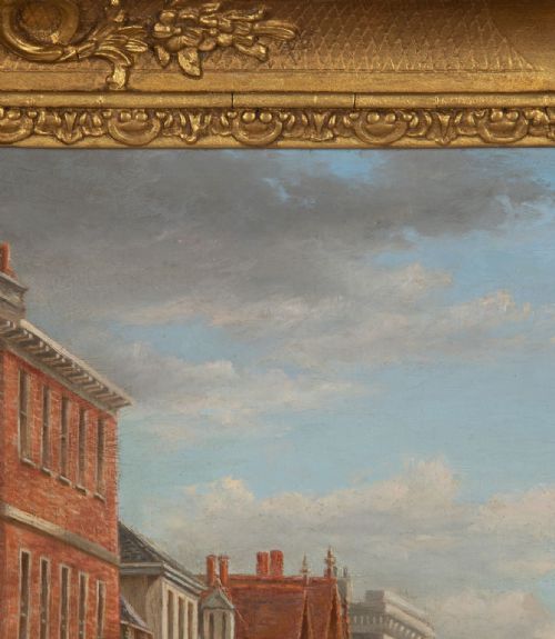 19TH CENTURY OIL ON CANVAS OF REIGATE SURREY - ADDITIONAL PHOTO 6