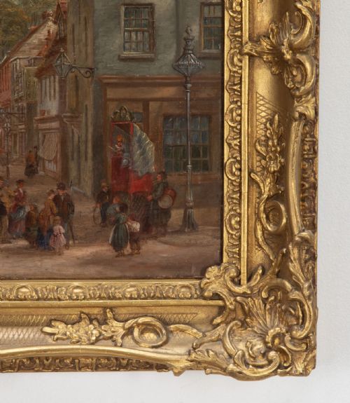 19TH CENTURY OIL ON CANVAS OF REIGATE SURREY - ADDITIONAL PHOTO 9