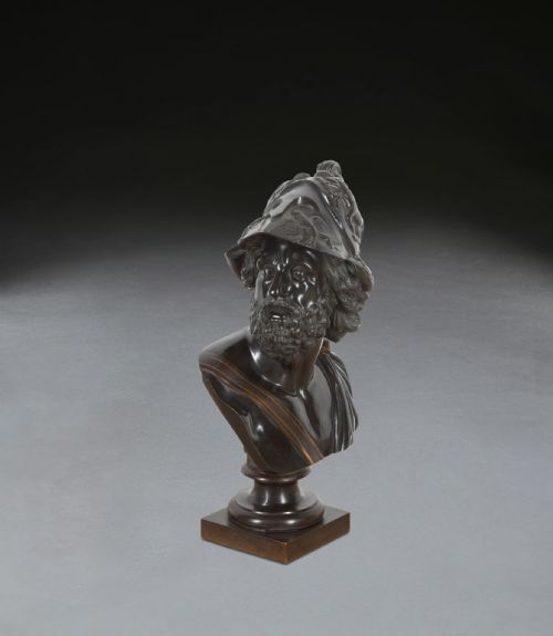 GRAND TOUR BRONZE BUST OF AJAX - ADDITIONAL PHOTO 1
