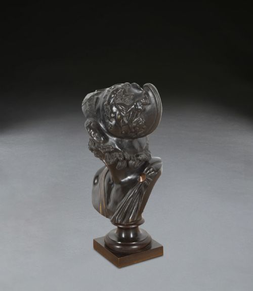 GRAND TOUR BRONZE BUST OF AJAX - ADDITIONAL PHOTO 2