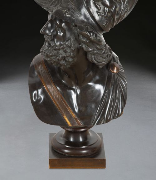 GRAND TOUR BRONZE BUST OF AJAX - ADDITIONAL PHOTO 6