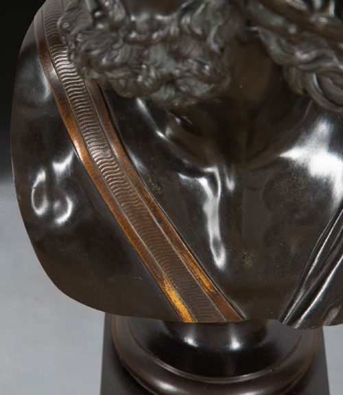 GRAND TOUR BRONZE BUST OF AJAX - ADDITIONAL PHOTO 7