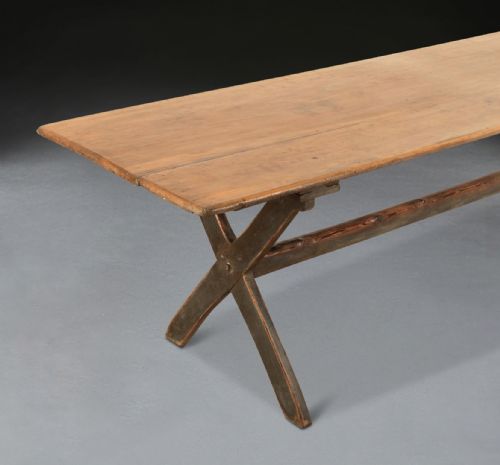 LONG 19TH CENTURY TAVERN TABLE - ADDITIONAL PHOTO 2