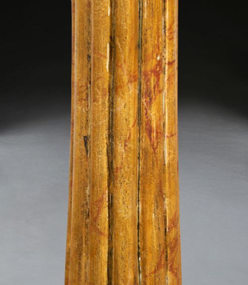 REGENCY PAIR OF SIMULATED MARBLE TORCHERES - ADDITIONAL PHOTO 9