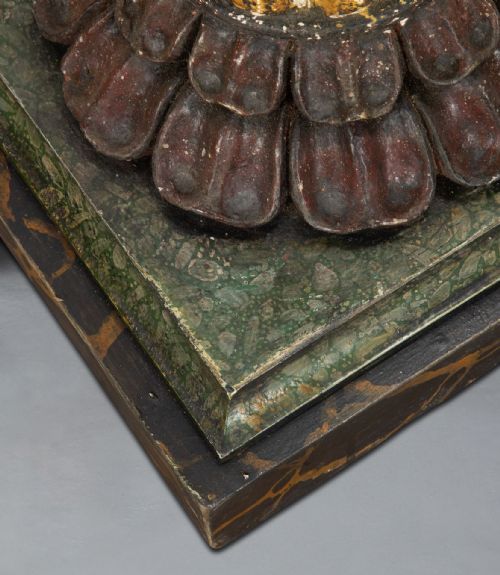 REGENCY PAIR OF SIMULATED MARBLE TORCHERES - ADDITIONAL PHOTO 10