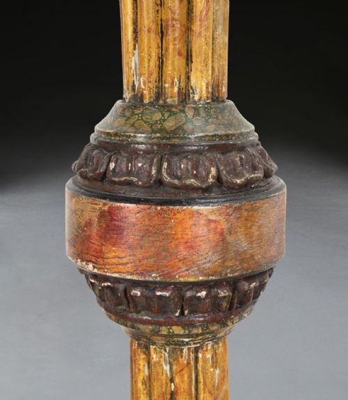 REGENCY PAIR OF SIMULATED MARBLE TORCHERES - ADDITIONAL PHOTO 14