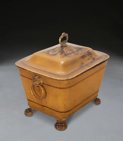 REGENCY DECORATED COAL BIN - ADDITIONAL PHOTO 1