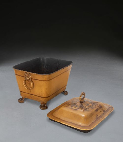 REGENCY DECORATED COAL BIN - ADDITIONAL PHOTO 2