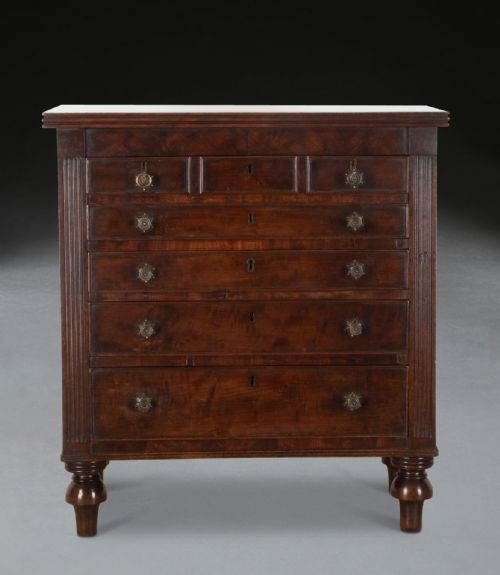 REGENCY MAHOGANY APPRENTICE CHEST - ADDITIONAL PHOTO 9
