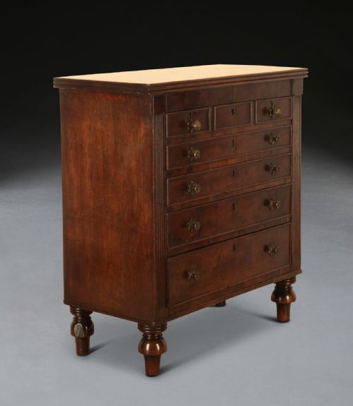 REGENCY MAHOGANY APPRENTICE CHEST - ADDITIONAL PHOTO 10