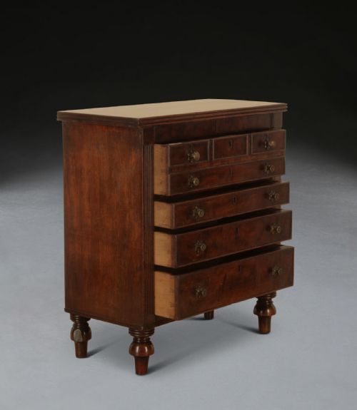 REGENCY MAHOGANY APPRENTICE CHEST - ADDITIONAL PHOTO 11