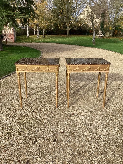 pair of early c19th swedish pier tables - CATEGORY: ANTIQUE TABLES - DATED 19TH CENTURY