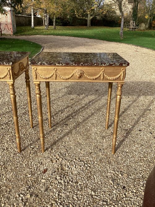 PAIR OF EARLY C19TH SWEDISH PIER TABLES - ADDITIONAL PHOTO 4
