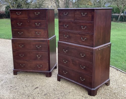 RARE PAIR OF GEO II CHEST ON CHESTS - ADDITIONAL PHOTO 4