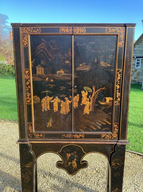 REGENCY CHINOISERIE CABINET ON STAND - ADDITIONAL PHOTO 2