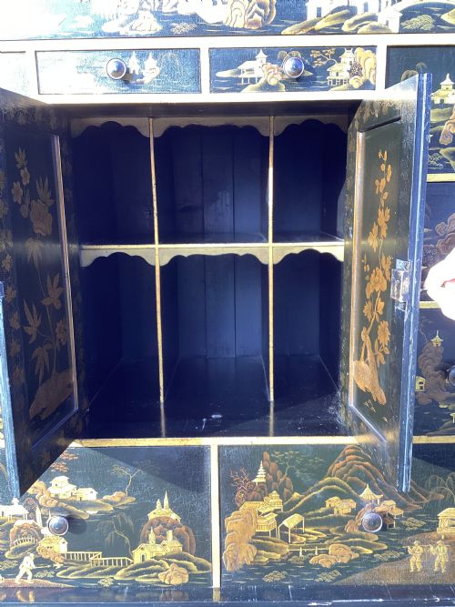 REGENCY CHINOISERIE CABINET ON STAND - ADDITIONAL PHOTO 12