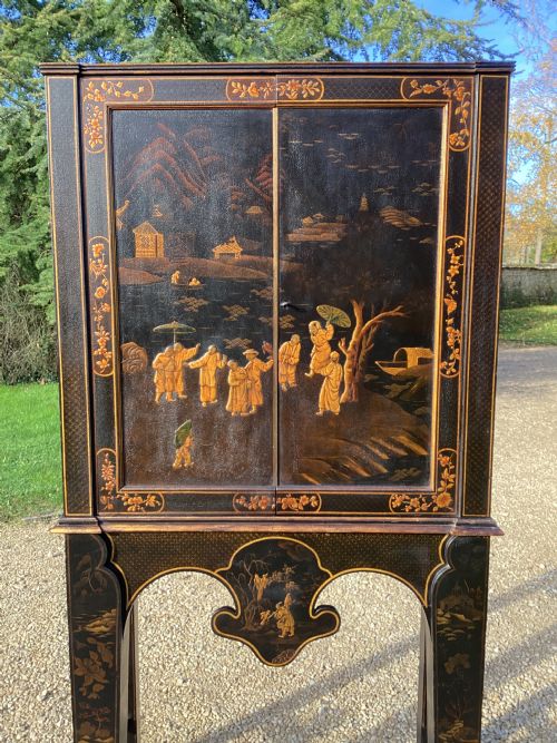 REGENCY CHINOISERIE CABINET ON STAND - ADDITIONAL PHOTO 22