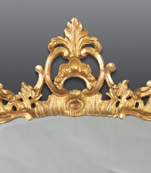 19TH CENTURY CARVED GILT WOOD MIRROR - ADDITIONAL PHOTO 2