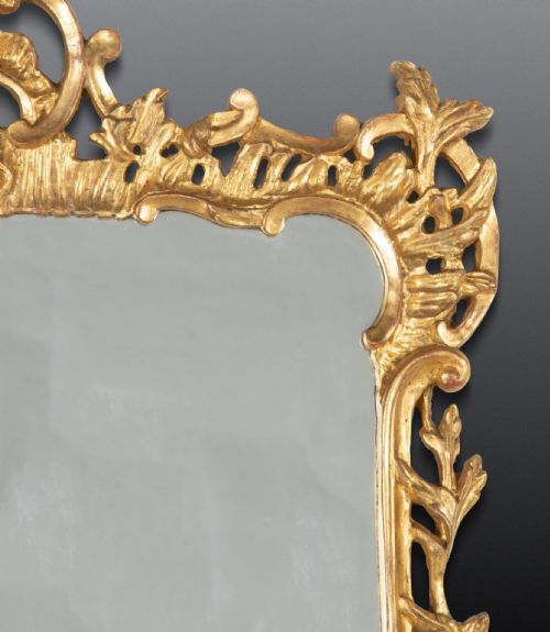 19TH CENTURY CARVED GILT WOOD MIRROR - ADDITIONAL PHOTO 3