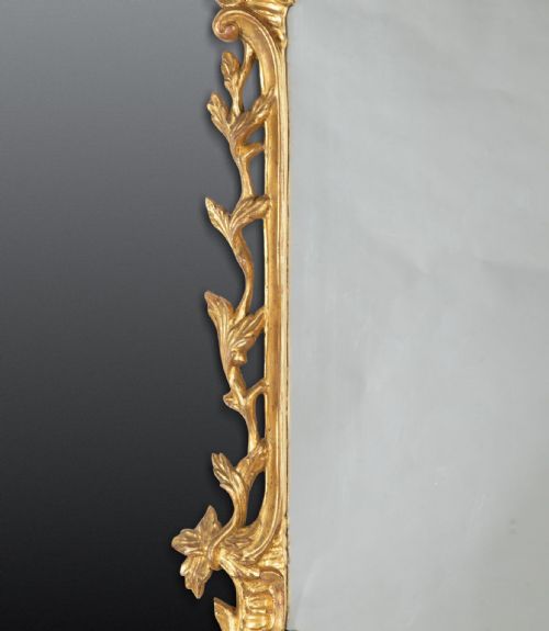 19TH CENTURY CARVED GILT WOOD MIRROR - ADDITIONAL PHOTO 4