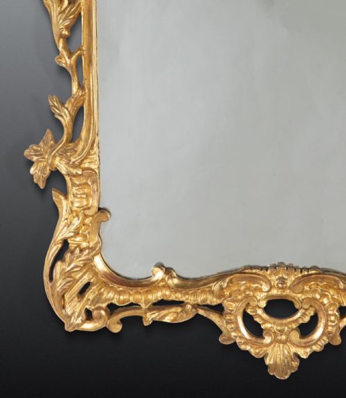 19TH CENTURY CARVED GILT WOOD MIRROR - ADDITIONAL PHOTO 5