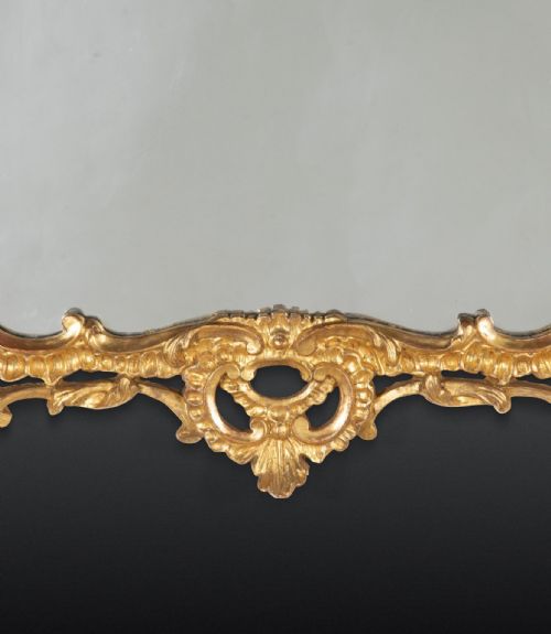 19TH CENTURY CARVED GILT WOOD MIRROR - ADDITIONAL PHOTO 6