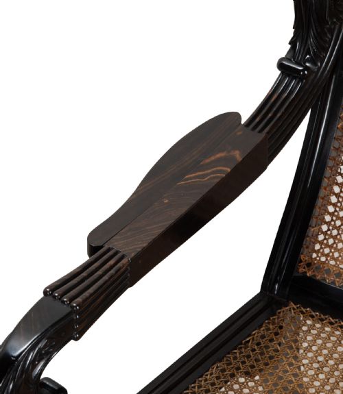 PAIR OF 19TH CENTURY ANGLOINDIAN EBONY ARMCHAIRS - ADDITIONAL PHOTO 4