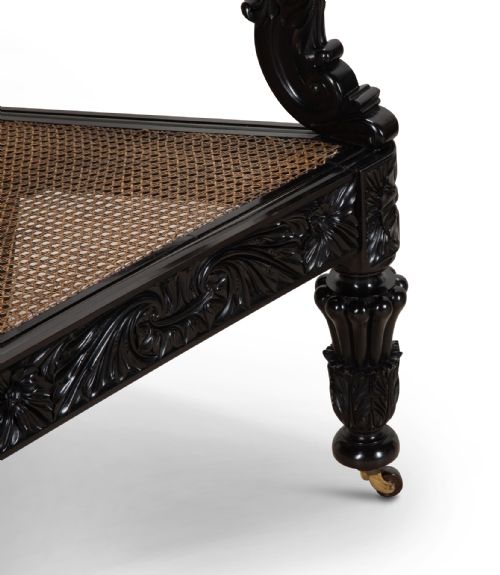 PAIR OF 19TH CENTURY ANGLOINDIAN EBONY ARMCHAIRS - ADDITIONAL PHOTO 6