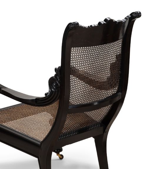 PAIR OF 19TH CENTURY ANGLOINDIAN EBONY ARMCHAIRS - ADDITIONAL PHOTO 8