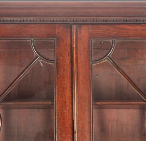 18TH CENTURY GEORGE III MAHOGANY LIBRARY BOOKCASE - ADDITIONAL PHOTO 3