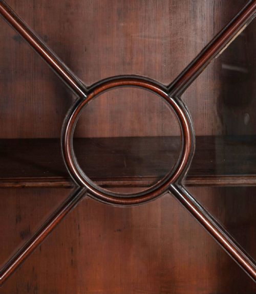 18TH CENTURY GEORGE III MAHOGANY LIBRARY BOOKCASE - ADDITIONAL PHOTO 4