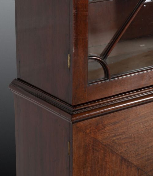 18TH CENTURY GEORGE III MAHOGANY LIBRARY BOOKCASE - ADDITIONAL PHOTO 7