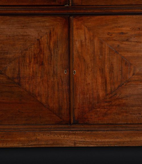 18TH CENTURY GEORGE III MAHOGANY LIBRARY BOOKCASE - ADDITIONAL PHOTO 9