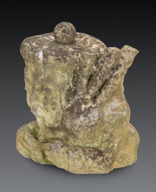 EARLY 19TH CENTURY CARVED STONE MODEL OF A PIPER - ADDITIONAL PHOTO 1