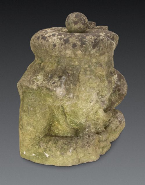 EARLY 19TH CENTURY CARVED STONE MODEL OF A PIPER - ADDITIONAL PHOTO 2