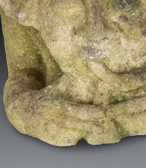 EARLY 19TH CENTURY CARVED STONE MODEL OF A PIPER - ADDITIONAL PHOTO 3