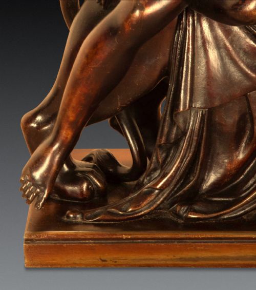 19TH CENTURY BRONZE GROUP ARIADNE AND THE PANTHER - ADDITIONAL PHOTO 6