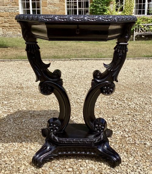 19TH CENTURY ANGLO INDIAN EBONY OCCASIONAL TABLE - ADDITIONAL PHOTO 6