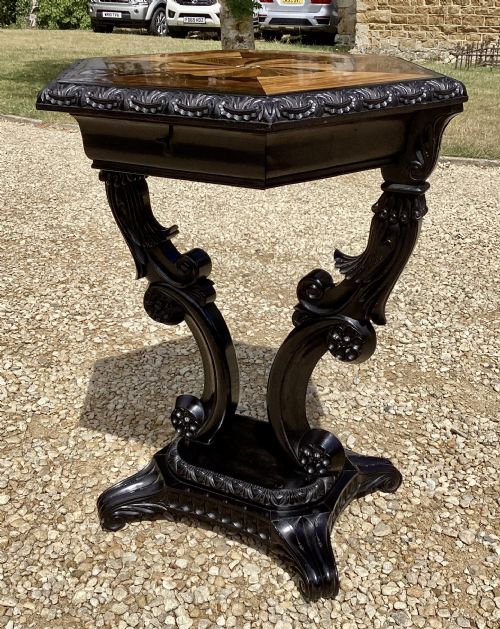 19TH CENTURY ANGLO INDIAN EBONY OCCASIONAL TABLE - ADDITIONAL PHOTO 7