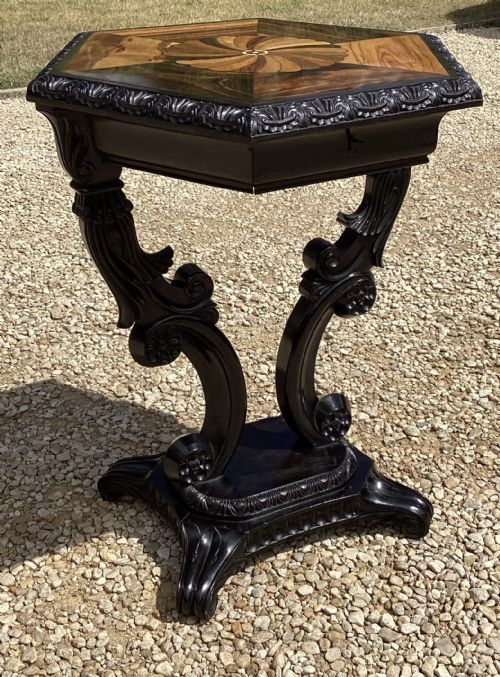 19TH CENTURY ANGLO INDIAN EBONY OCCASIONAL TABLE - ADDITIONAL PHOTO 10