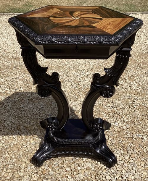 19TH CENTURY ANGLO INDIAN EBONY OCCASIONAL TABLE - ADDITIONAL PHOTO 11