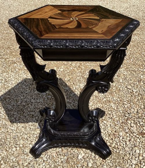 19TH CENTURY ANGLO INDIAN EBONY OCCASIONAL TABLE - ADDITIONAL PHOTO 13