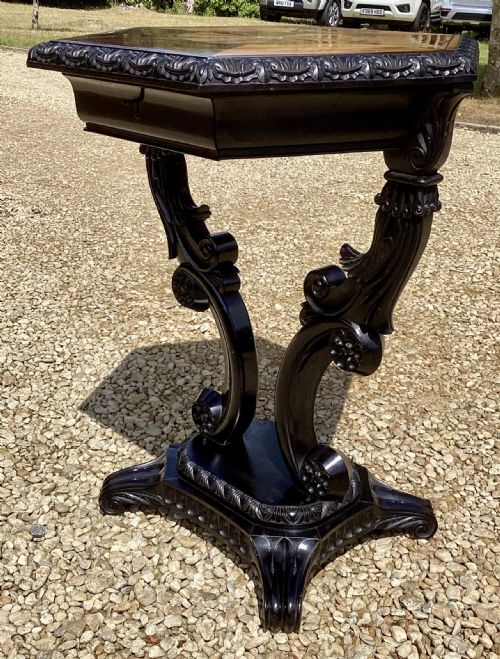 19TH CENTURY ANGLO INDIAN EBONY OCCASIONAL TABLE - ADDITIONAL PHOTO 15