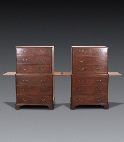 RARE PAIR OF GEO II CHEST ON CHESTS - ADDITIONAL PHOTO 11