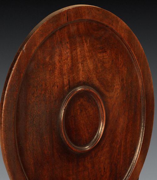 SET OF FOUR GEORGE III MAHOGANY HALL CHAIRS - ADDITIONAL PHOTO 2