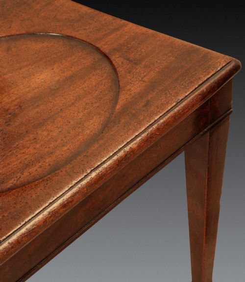 SET OF FOUR GEORGE III MAHOGANY HALL CHAIRS - ADDITIONAL PHOTO 5