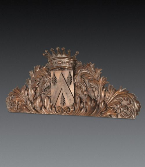 19TH CENTURY FRENCH CARVED OVERDOORWALL PANEL - ADDITIONAL PHOTO 2